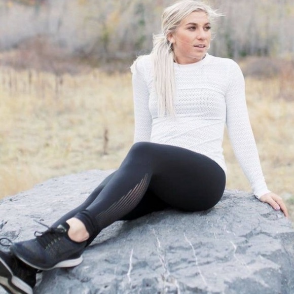 Zyia Black Flame Leggings- Hi-Rise - Picture 5 of 8